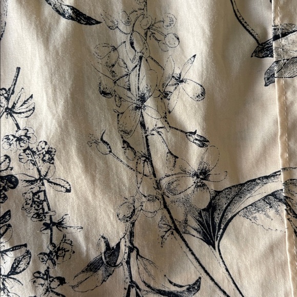 ROKH Paris Split Floral Print Button-Down Shirt Blue & Beige Size 38 (US 4-6) - Picture 10 of 14